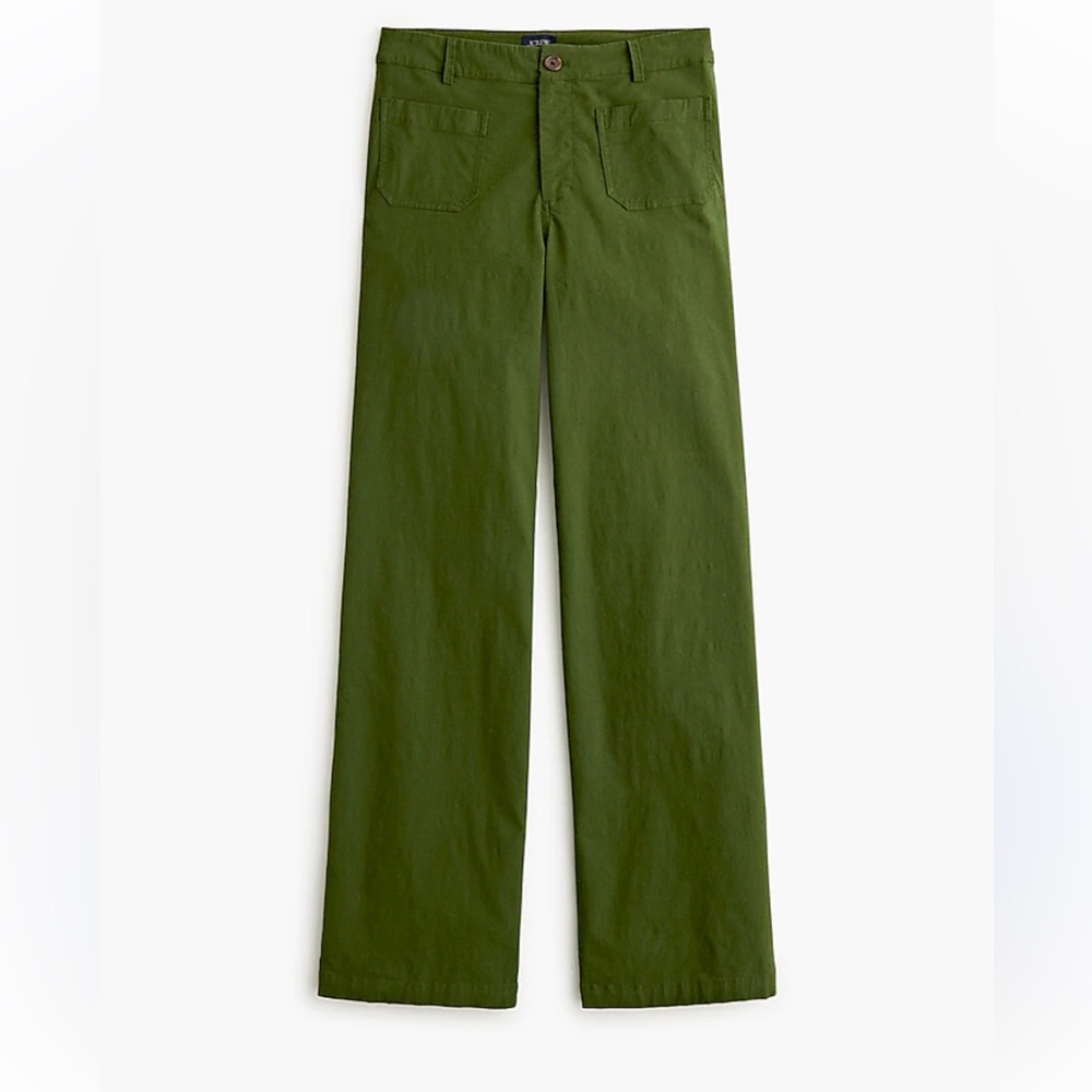 Lizzie high-rise patch-pocket wide-leg pant Jcrew Factory